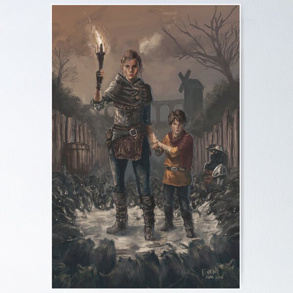 A Plague Tale Innocence Game Poster 2 Canvas Poster Bedroom Decor