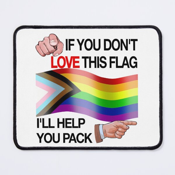 Item preview, If You Don't Love This Flag, I'll Help You Pack - Funny Pride Flag designed and sold by Picket Club.