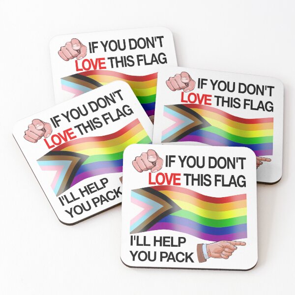 Item preview, If You Don't Love This Flag, I'll Help You Pack - Funny Pride Flag designed and sold by Picket Club.
