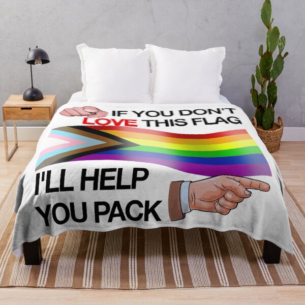 Item preview, If You Don't Love This Flag, I'll Help You Pack - Funny Pride Flag designed and sold by Picket Club.