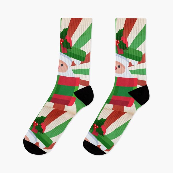 Item preview, Christmas Chronicles - Retro Santa in a Gift Box Mistletoe designed and sold by ttsayt1earth.