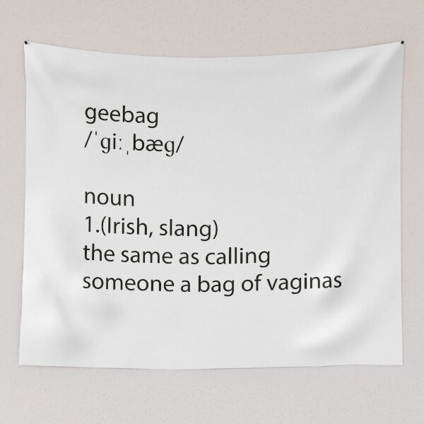 Item preview, Geebag - Irish Slang designed and sold by Sona74.
