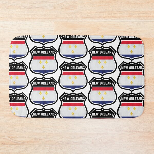 Item preview, New Orleans USA Shield Flag designed and sold by RahallusNtx.