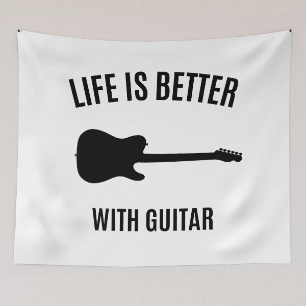 Item preview, Life is Better With Guitar graphic shirt designed and sold by Timhoganmusic.