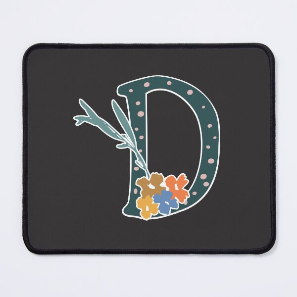 Item preview, Floral Monogrammed D designed and sold by pear-la.