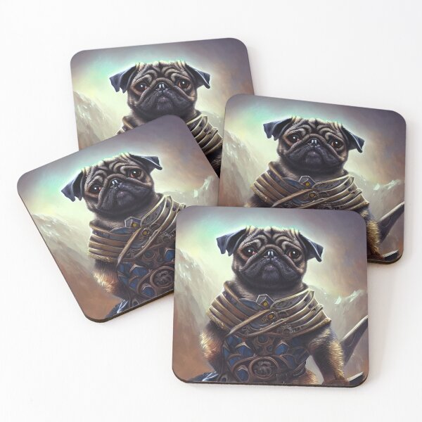 Item preview, AI Generated Art, War Pug designed and sold by RabbitHoleMI.