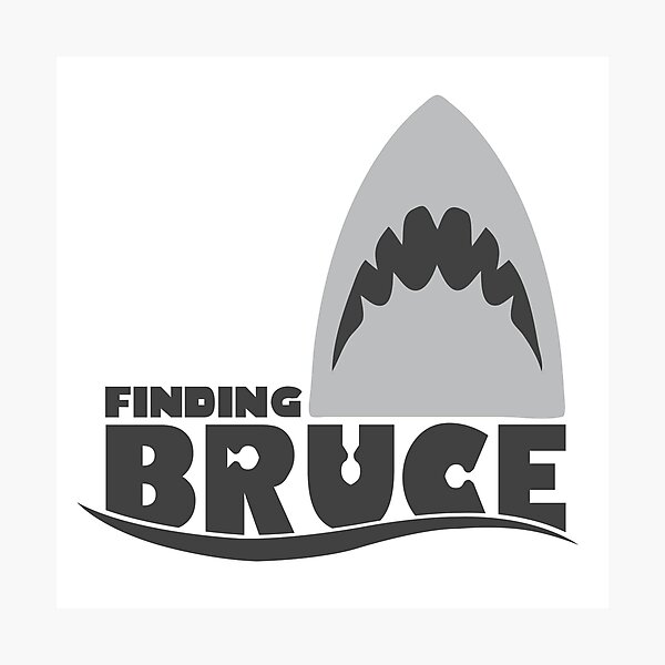 Finding Bruce (Finding Dory inspired horror) Photographic Print
