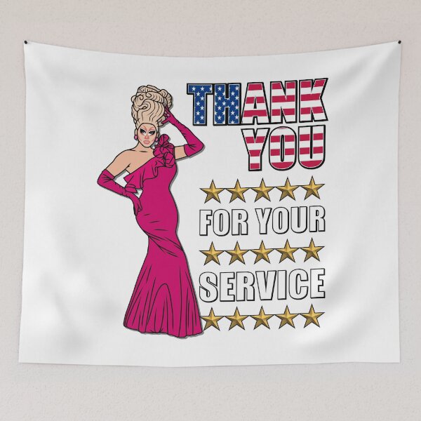 Item preview, Thank You For Your Service - Funny Drag Meme designed and sold by Picket Club.