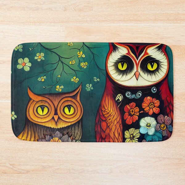 Item preview, flower owls designed and sold by ururuty.