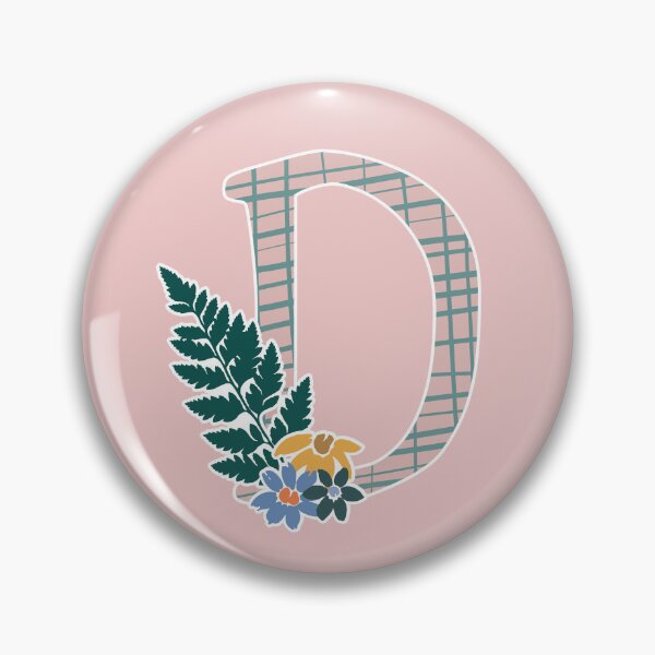 Item preview, Floral Monogrammed D designed and sold by pear-la.