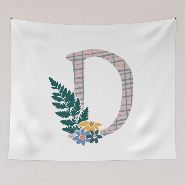 Item preview, Floral Monogrammed D designed and sold by pear-la.