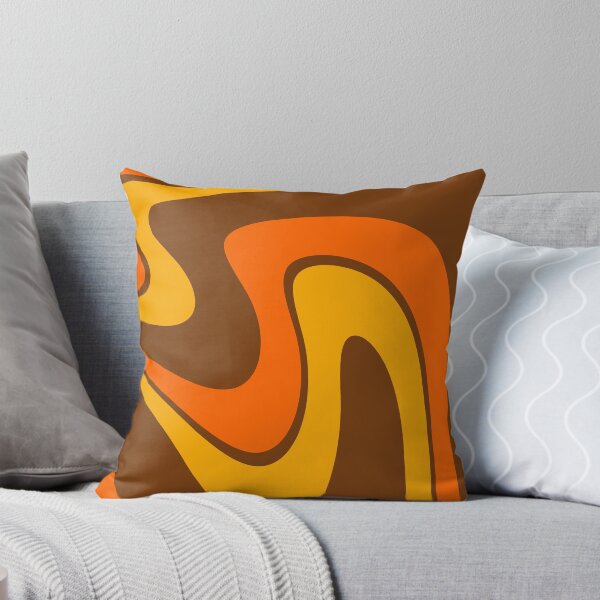 Item preview, 70s Retro Vintage Style Design Orange Yellow and Brown designed and sold by tonymagnerart.