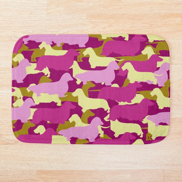 Item preview, Siluetas de Camo Dachshund: liso, alambre, largo, cabello, abrigo, pelo largo, pelo de alambre designed and sold by CanisPicta.