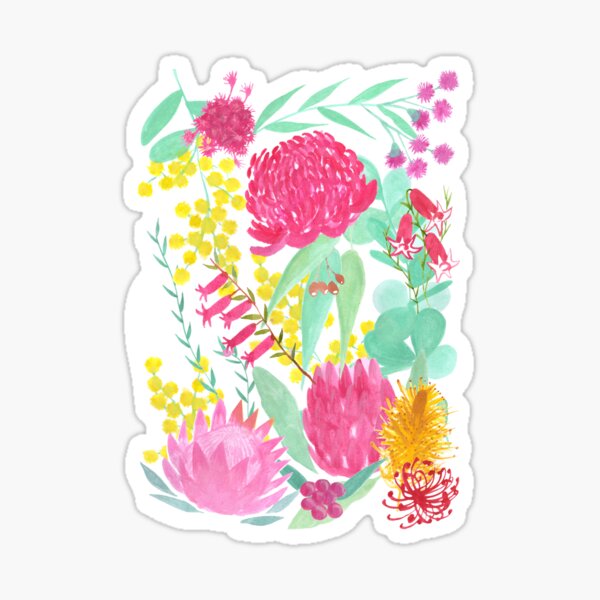 Australian Botanical Sticker