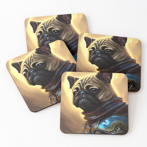 Item preview, AI Generated Art, War Pug designed and sold by RabbitHoleMI.