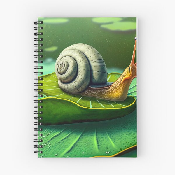Artikelvorschau, Eine Schnecke auf einem Seerosenblatt entworfen und verkauft von JPugliese.