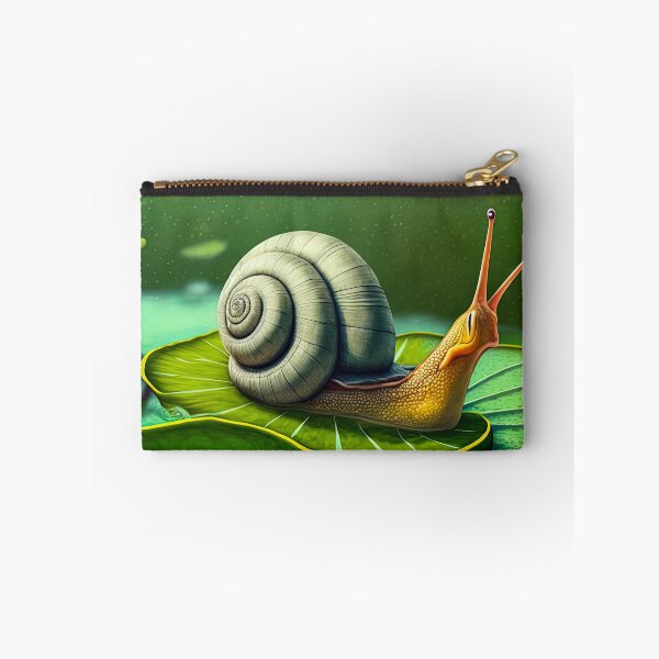 Artikelvorschau, Eine Schnecke auf einem Seerosenblatt entworfen und verkauft von JPugliese.