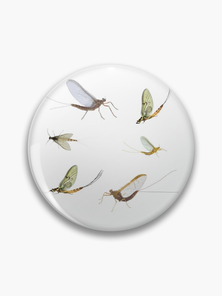 Mayfly Fly Fishing Lapel Pin