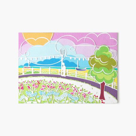 Beachful thinking Art Board Print