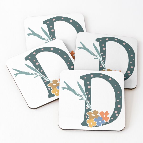 Item preview, Floral Monogrammed D designed and sold by pear-la.
