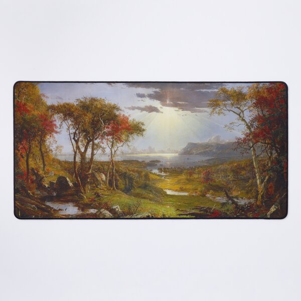 Item preview, Autumn; On the Hudson River | Jasper Francis Cropsey | 1860 American Landscape Art designed and sold by CJET.