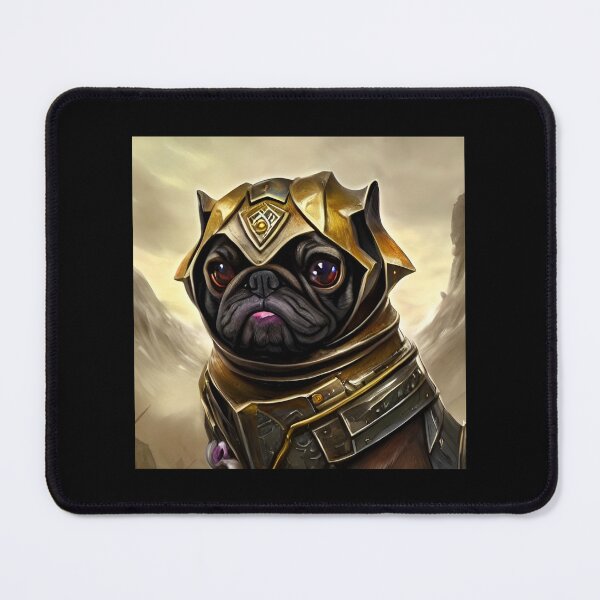 Item preview, AI Generated Art, War Pug designed and sold by RabbitHoleMI.