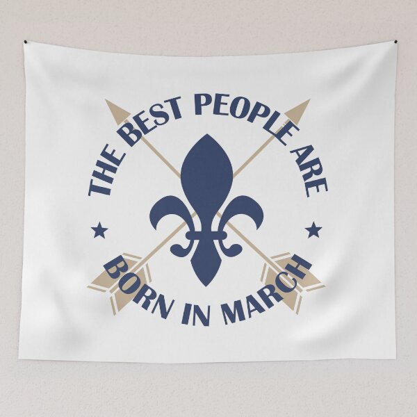 Item preview, The Best People Are Born In March Birthday Typography designed and sold by bolimj.