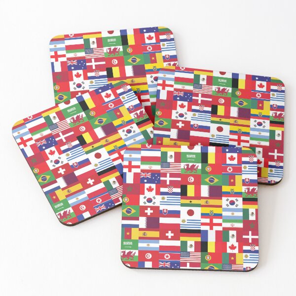 Item preview, World Cup Qatar 2022-Football Soccer Country Pattern designed and sold by PCCreations.