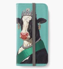 Kuhkönigin iPhone Flip-Case/Hülle/Klebefolie