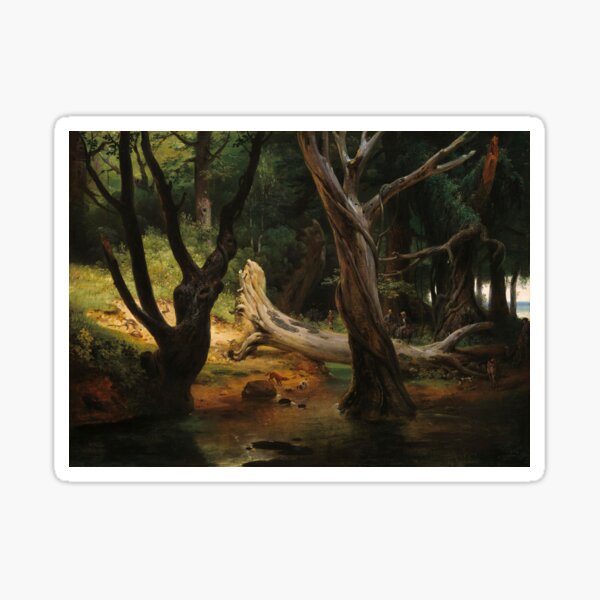 Item preview, Departure for the Hunt in the Pontine Marshes | Horace Vernet | 1833 French Nature Art designed and sold by CJET.