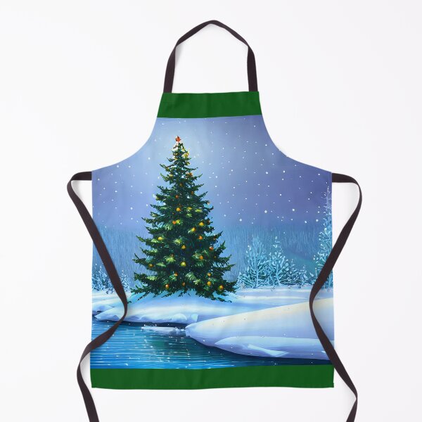 Aperçu de l'œuvre Arbre de Noël sur le lac créée et vendue par NitaBond.
