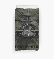 Apache AH-64 Helicopter Duvet Cover