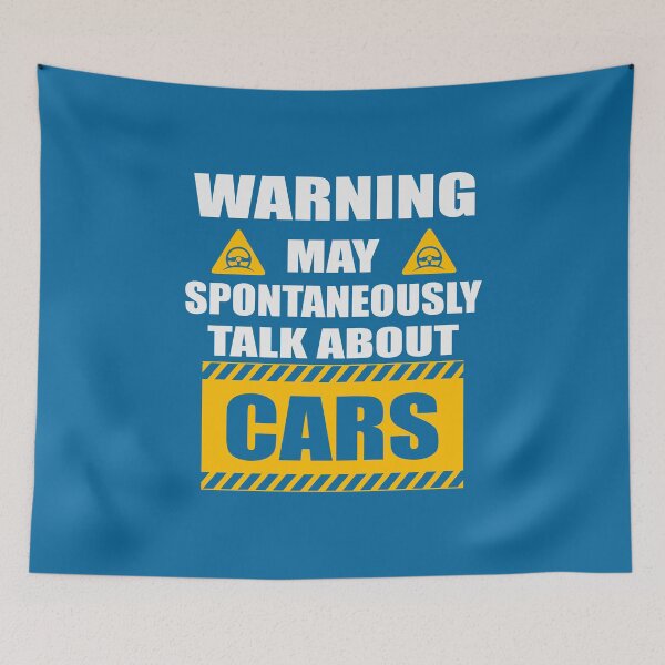 Item preview, Warning May Spontaneously Talk About CARS designed and sold by Froyd Wess.