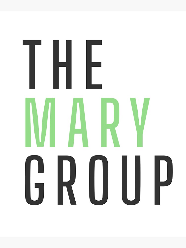 Thumbnail 5 of 5, Tote Bag, The Mary Group wordmark green/black designed and sold by TheMaryGroup.