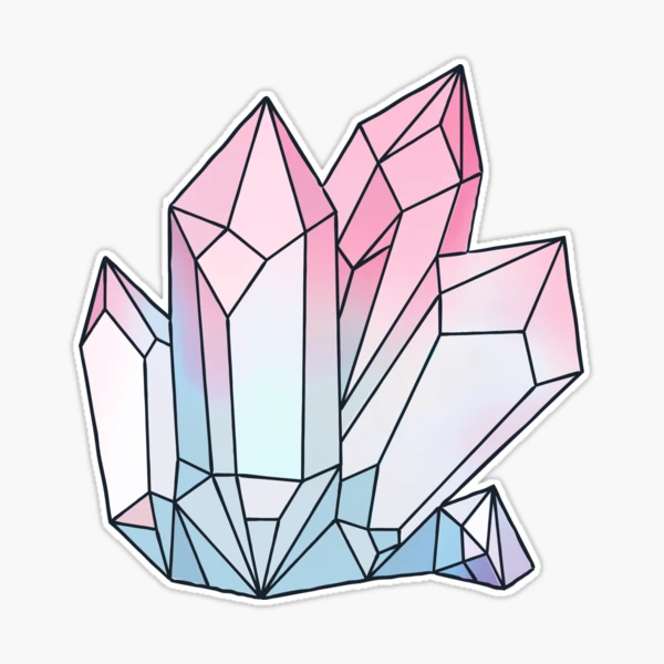 Holographic Crystal Sticker for Sale by Royal Sass