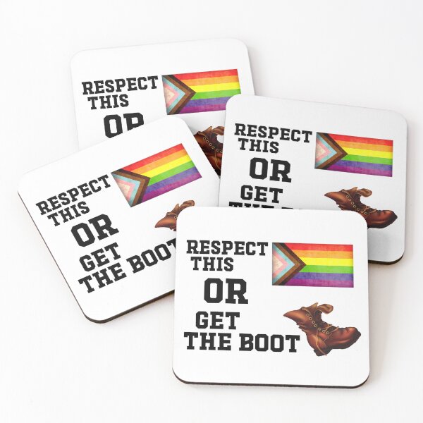 Item preview, Respect This Or Get The Boot - Funny Pride Flag designed and sold by Picket Club.