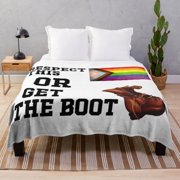Item preview, Respect This Or Get The Boot - Funny Pride Flag designed and sold by Picket Club.