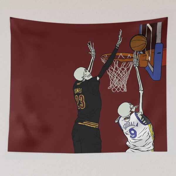 Item preview, Skeleton LeBron James Block On Iguodala designed and sold by RatTrapTees.