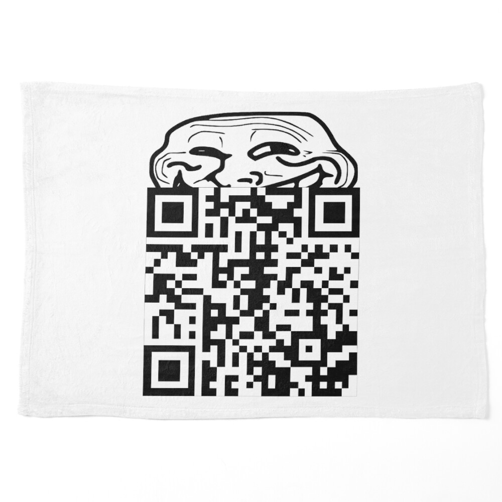 rickroll qr code Art Board Print for Sale by bsashop