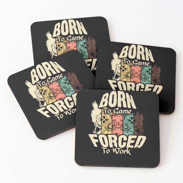 Item preview, Born to Game Forced to Work designed and sold by Ruinn Store.