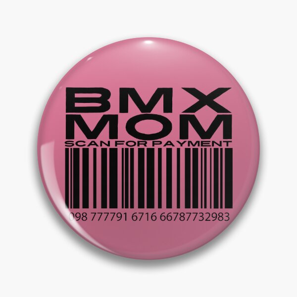 Item preview, BMX Mom Scan For Payment | BMX Mom | BMX Bike (White Lettering Available) designed and sold by Wavecrest Wearables.