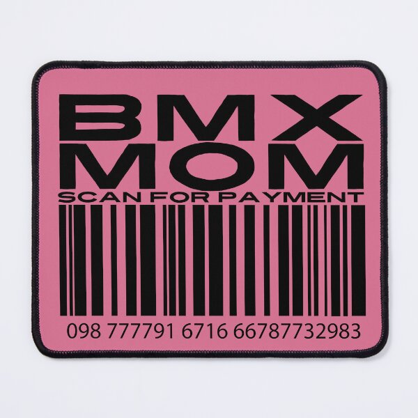 Item preview, BMX Mom Scan For Payment | BMX Mom | BMX Bike (White Lettering Available) designed and sold by Wavecrest Wearables.