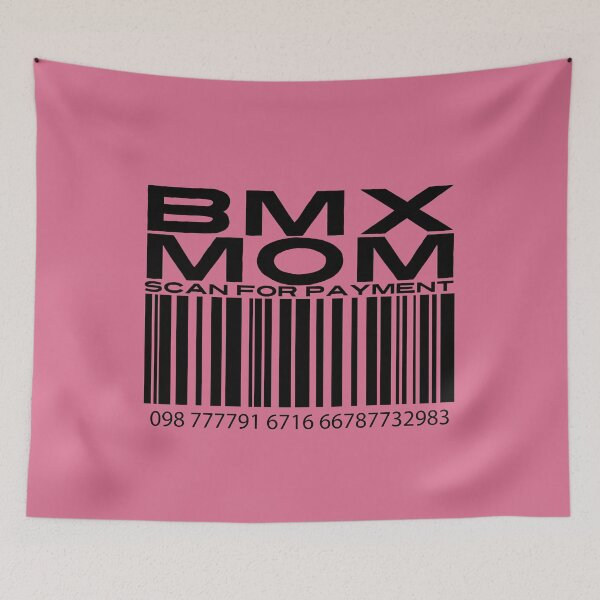 Item preview, BMX Mom Scan For Payment | BMX Mom | BMX Bike (White Lettering Available) designed and sold by Wavecrest Wearables.