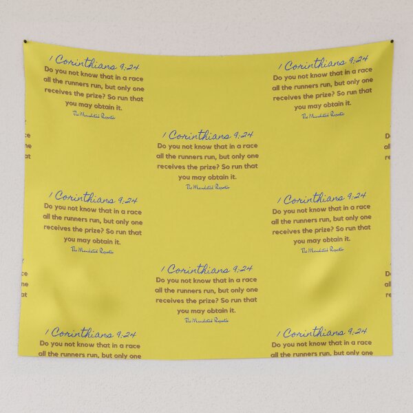 Item preview, Marathon Race Scripture Quote I Corinthians 9:24 - Yellow designed and sold by TheReporter1.