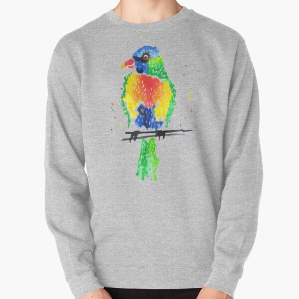 Rainbow Lorikeet Pullover Sweatshirt