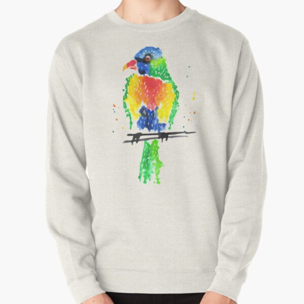 Rainbow Lorikeet Pullover Sweatshirt