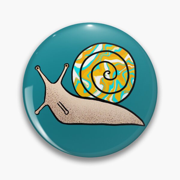 Item preview, Psychedelic Snail Yellow and Blue Shell designed and sold by Julie Erin Designs.