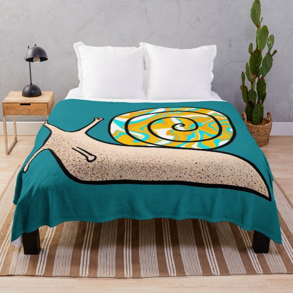 Item preview, Psychedelic Snail Yellow and Blue Shell designed and sold by Julie Erin Designs.