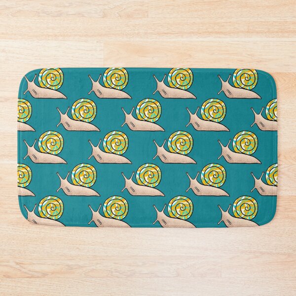 Item preview, Psychedelic Snail Yellow and Blue Shell designed and sold by Julie Erin Designs.