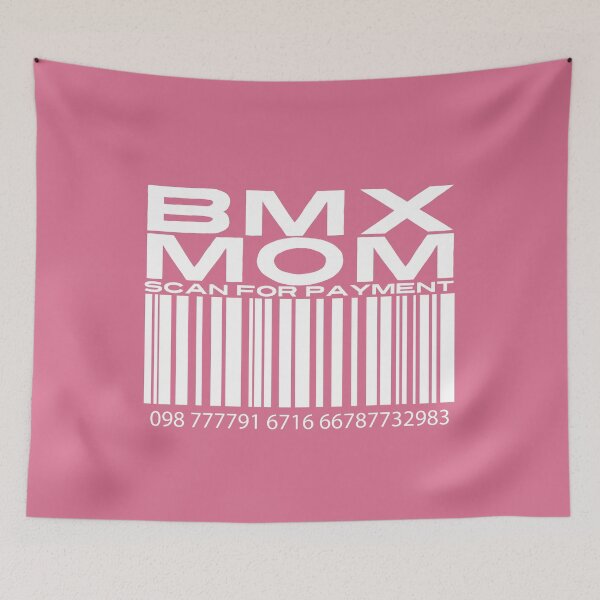 Item preview, BMX Mom Scan For Payment | BMX Mom | BMX Bike (Black Lettering Available) designed and sold by Wavecrest Wearables.